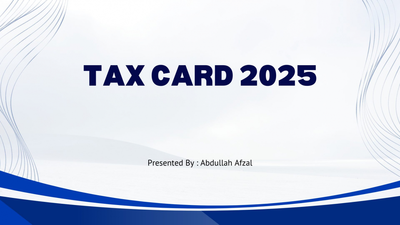 Tax Card 2025