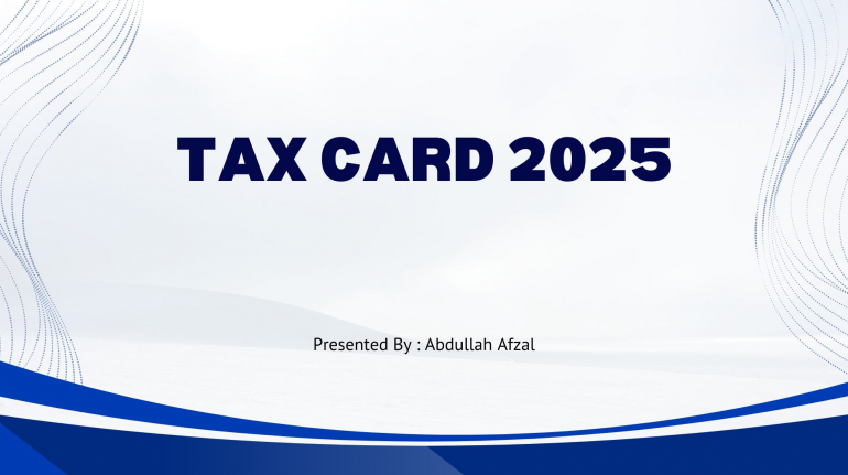 Tax Card 2025